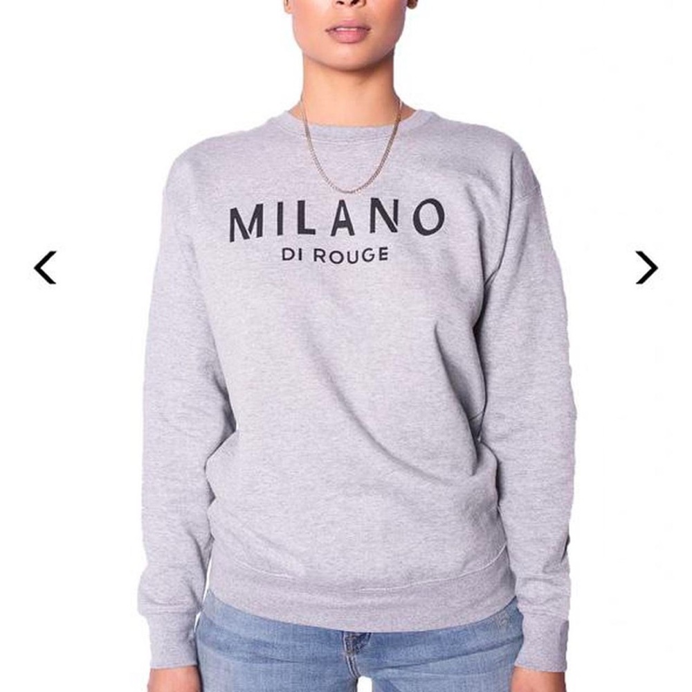 Milano Di Rouge Grey Crewneck 🤍